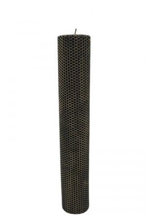 Lumanari din fagure 35x6 - Lumanare fagure - Negru-Auriu - 35x6