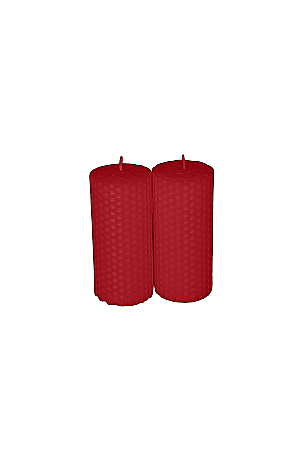 Lumanari decorative - Lumanare fagure - Rosu - 10x4.5