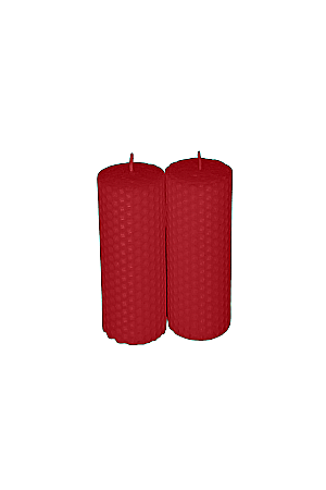 Lumanari decorative - Lumanare fagure - Rosu - 13x4.5