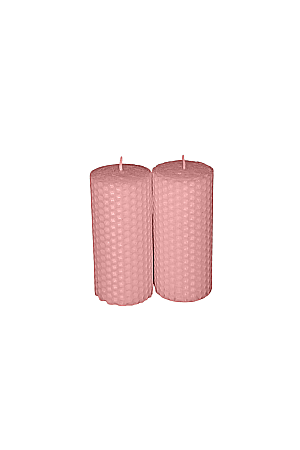 Lumanari decorative - Lumanare fagure - Roz deschis - 10x4.5