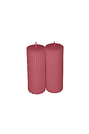 Lumanari decorative - Lumanare fagure - Roz Inchis- 13x4.5
