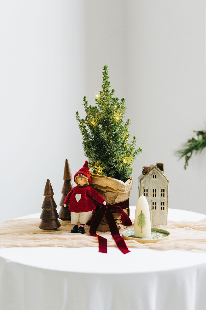 Lumânare din ceară naturală de albine handmade - Brad [5]