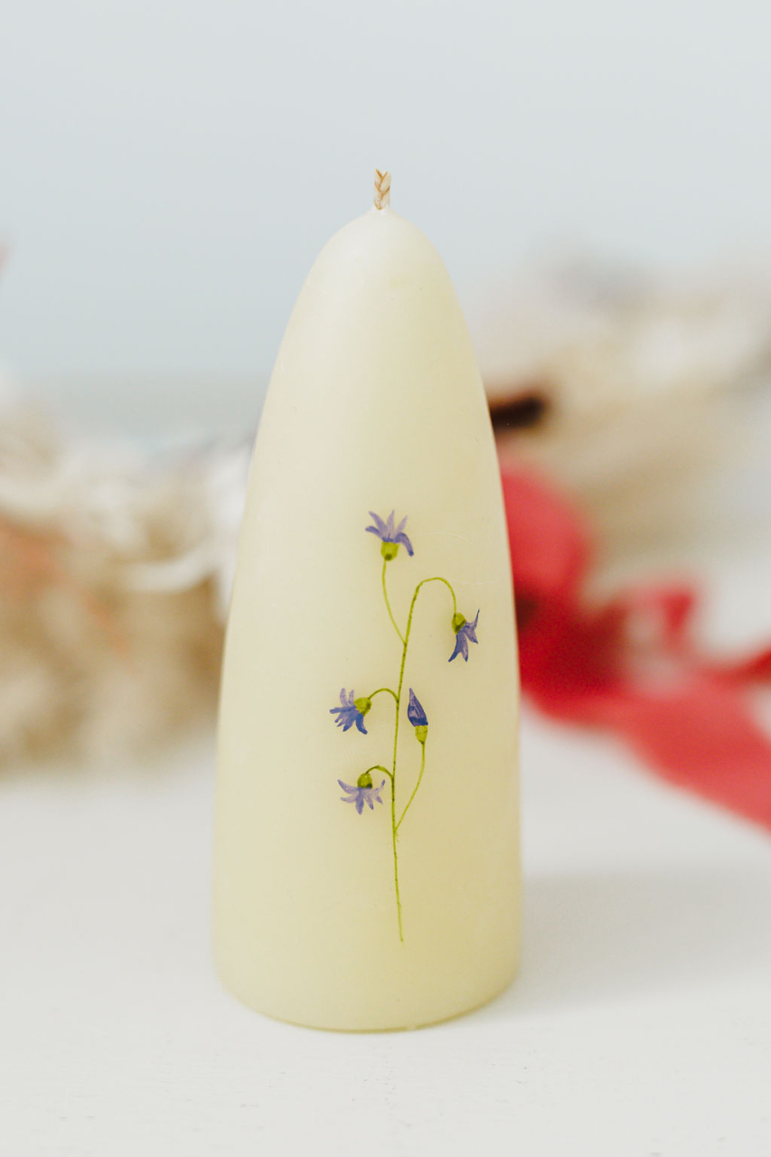 Lumanare naturala pictata [2]