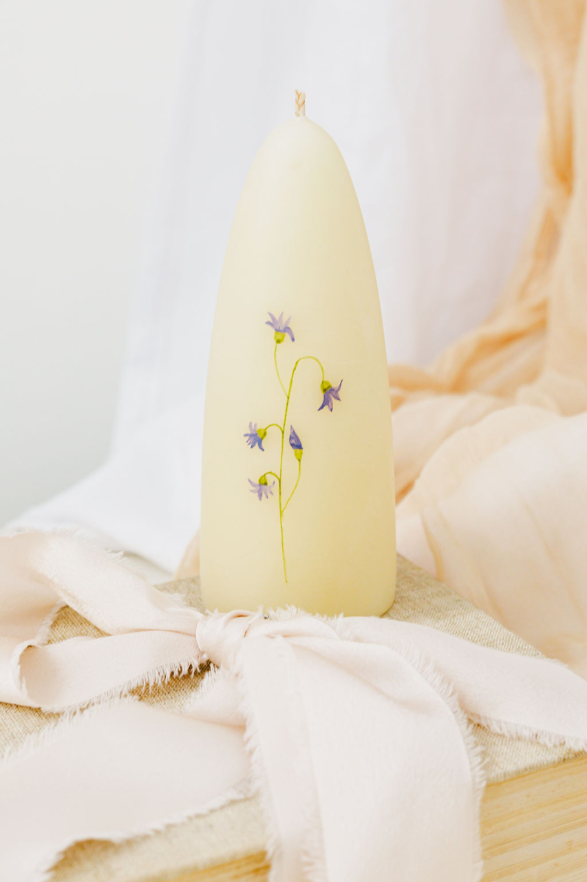 Lumanare naturala pictata [3]