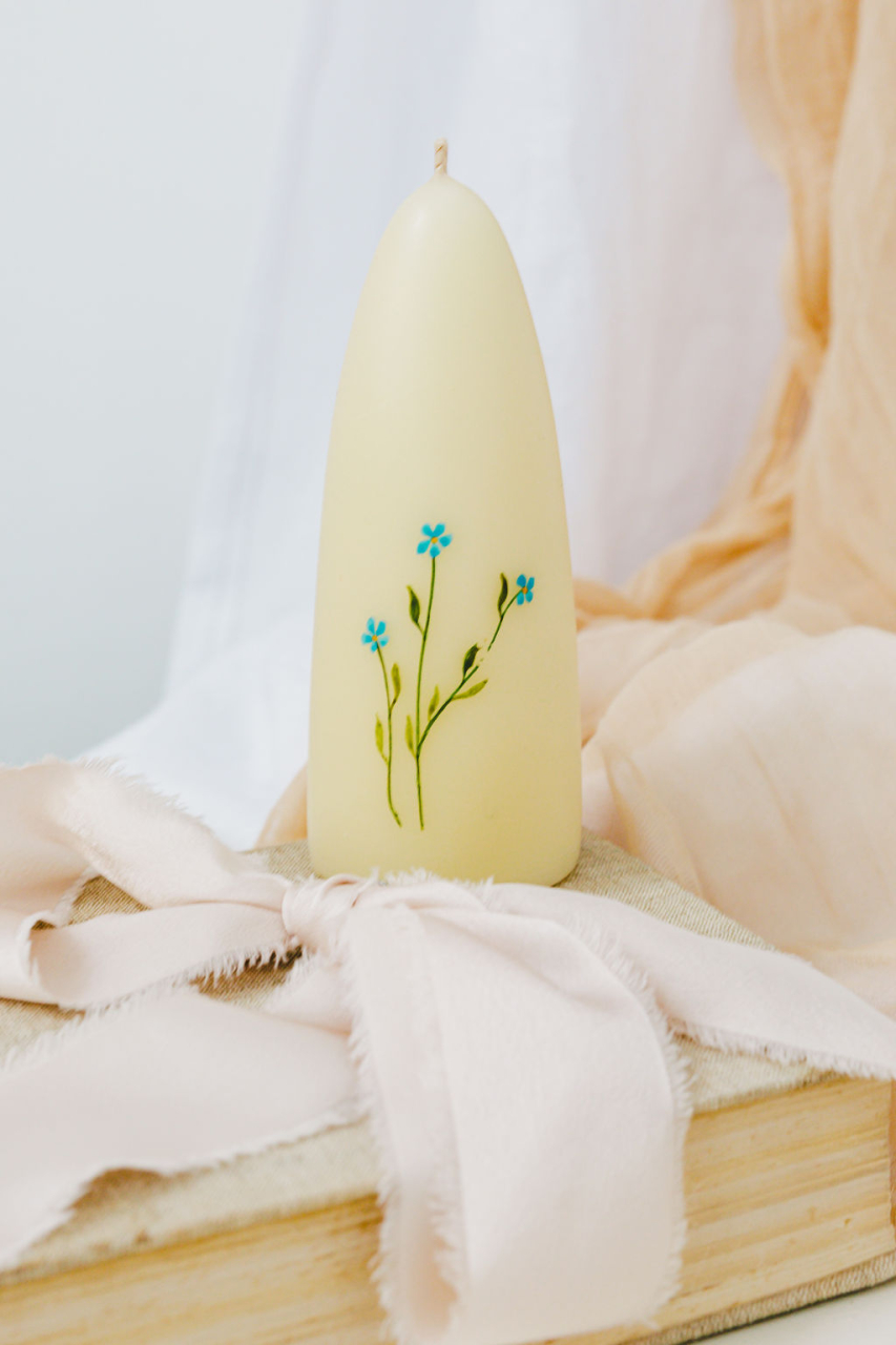 Lumanare naturala pictata [4]