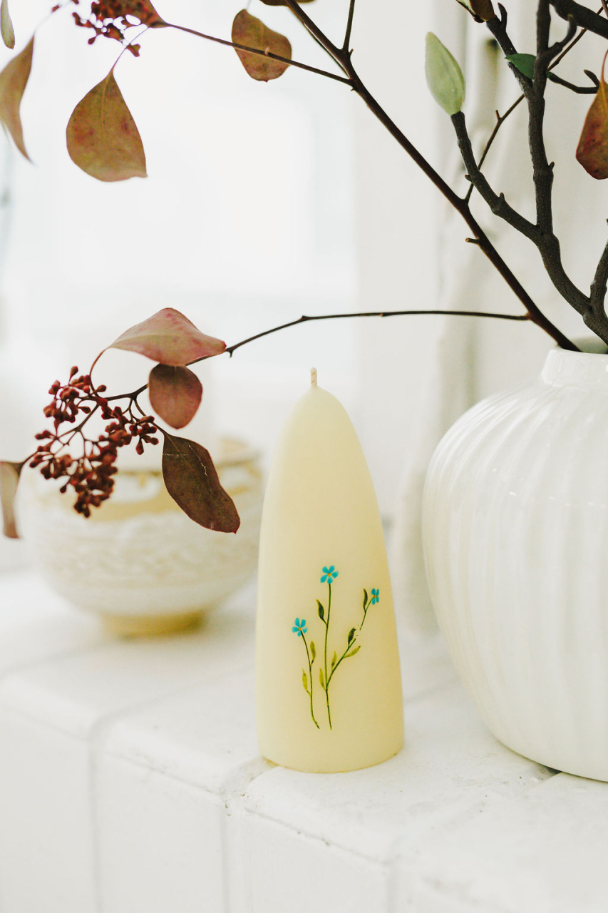 Lumanare naturala pictata [7]