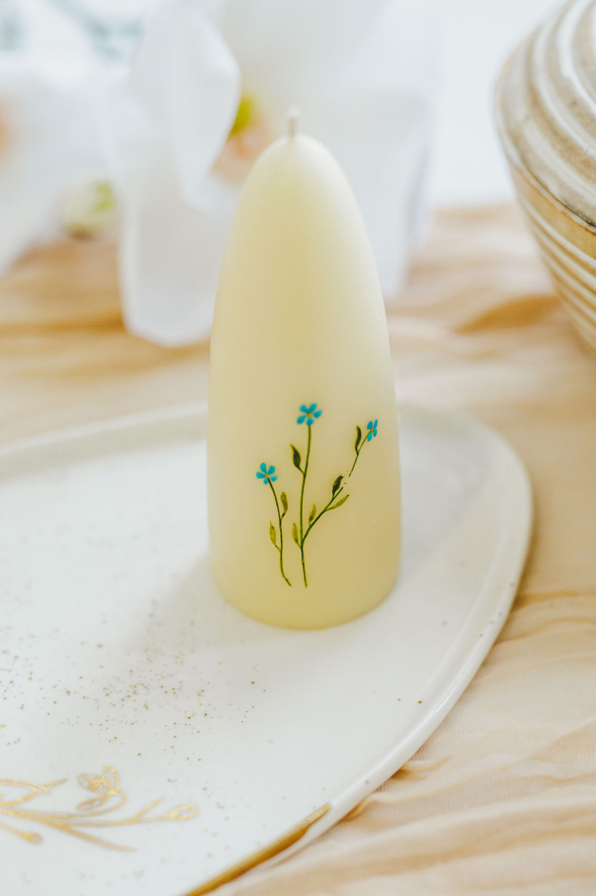 Lumanare naturala pictata [5]