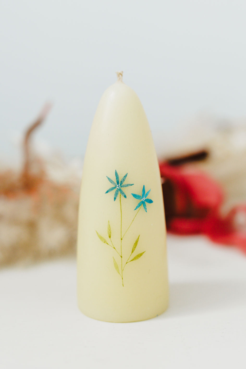 Lumanare naturala pictata [3]