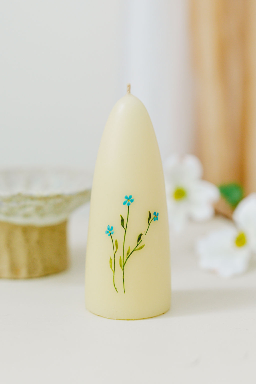 Lumanare naturala pictata [3]