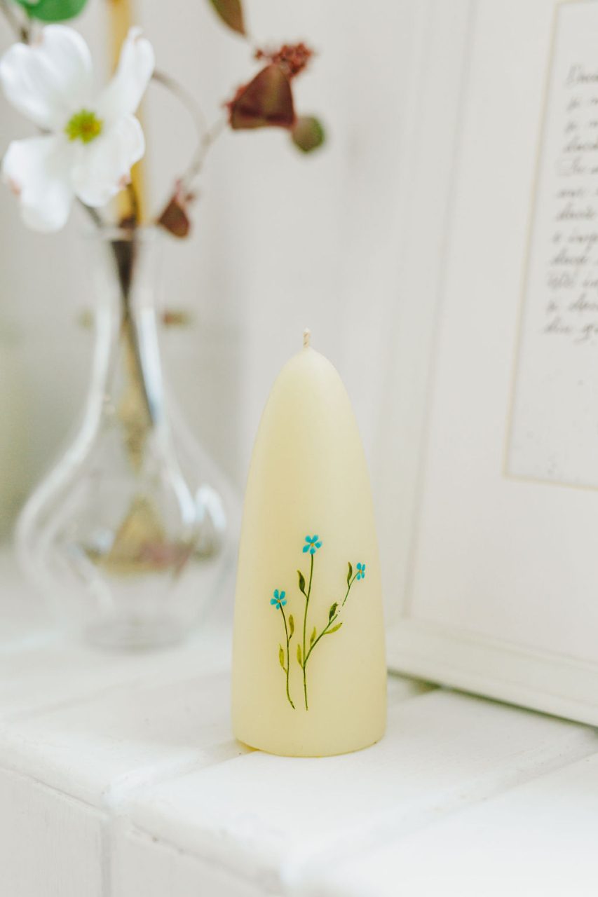 Lumanare naturala pictata [6]