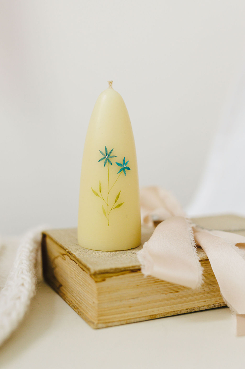 Lumanare naturala pictata [4]