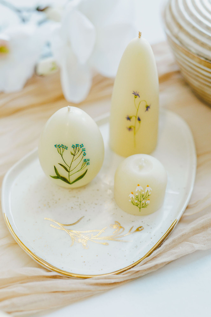 Lumânare din ceară naturală de albine parfumată [4]