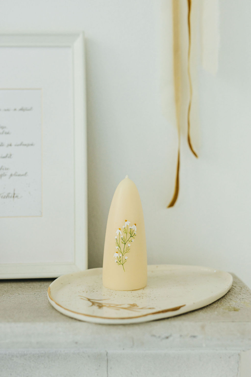 Lumânare handmade din ceară naturală de albine parfumată [1]