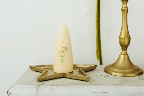 Lumânare handmade din ceară naturală de albine parfumată [3]