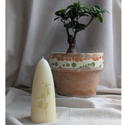 PURE - Lumânare handmade din ceară naturală de albine parfumată