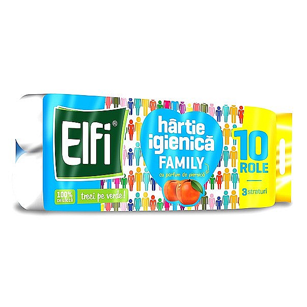 Hartie Igienica Elfi Family Piersica 3 straturi 10role/box [1]