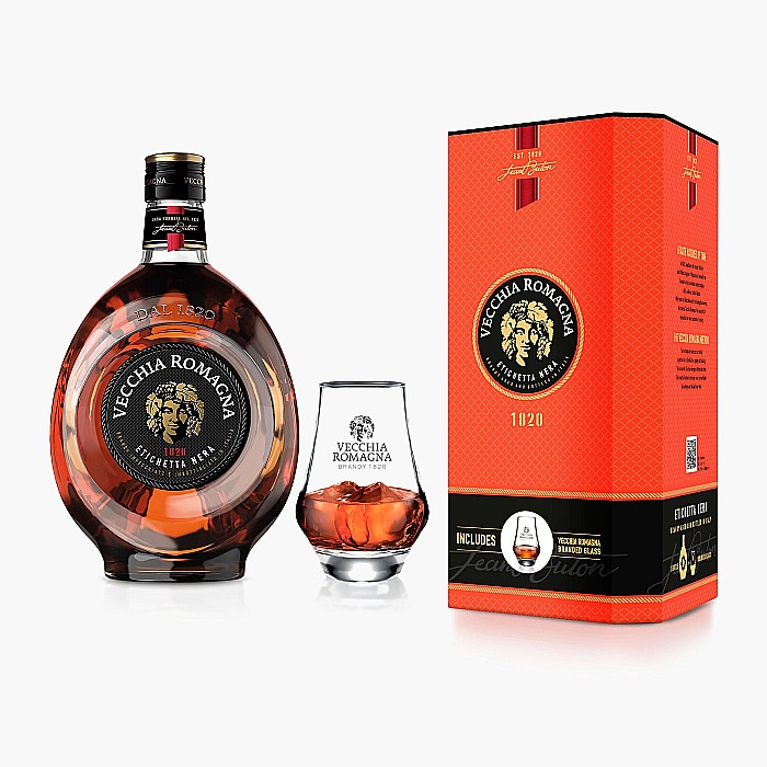 Vecchia Romagna Etichetta Nera 0.7L cu Pahar [1]