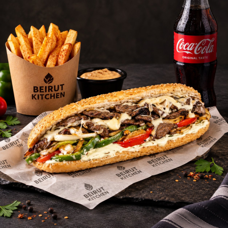 Beirut Street Food - Bagheta Philadelphia Beirut kitchen