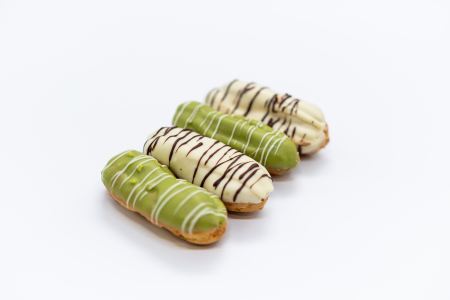 Mini eclere ciocolată albă/ fistic [2]