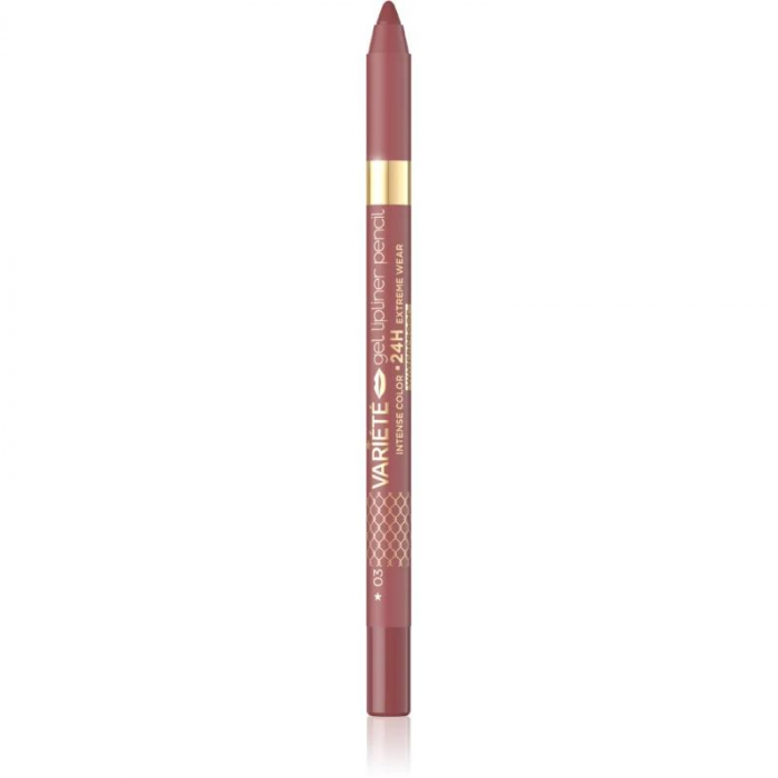 Creion de buze Variete Gel Waterproof Dark Rose [1]
