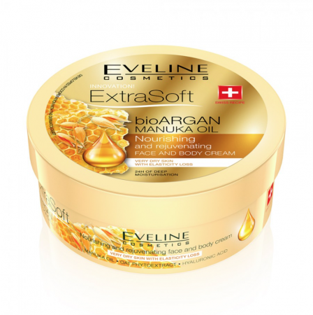 Creme - Crema hidratanta cu ulei argan si miere de manuka Extra Soft 175ml