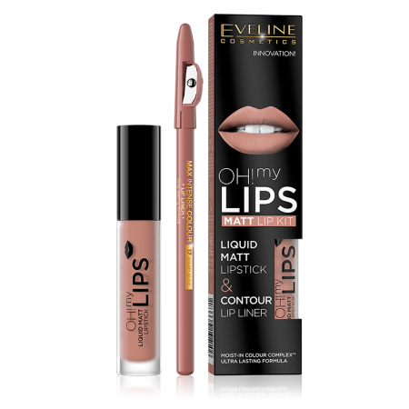 Rujuri - Ruj Lichid si Creion Contur Buze Oh! My Lips Matt - Neutral Nude