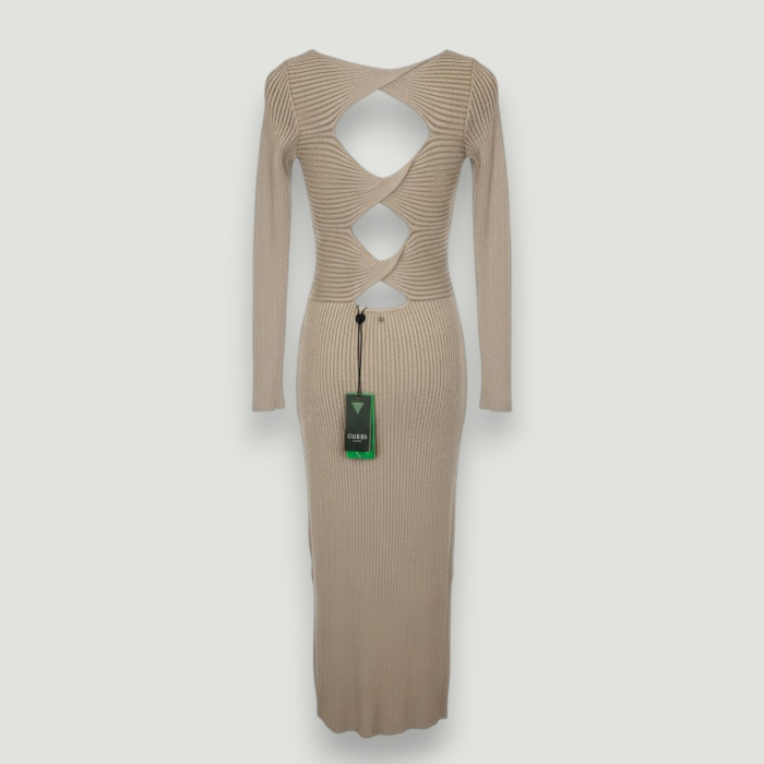 Rochie Premium Guess bej mulată damă – elegantă și sexy- – logo distinctiv, colecție outlet. [3]