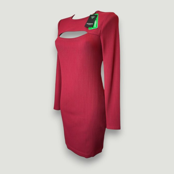 Rochie Premium Guess roșie mulată damă – elegantă și sexy- – logo distinctiv, colecție outlet. [3]