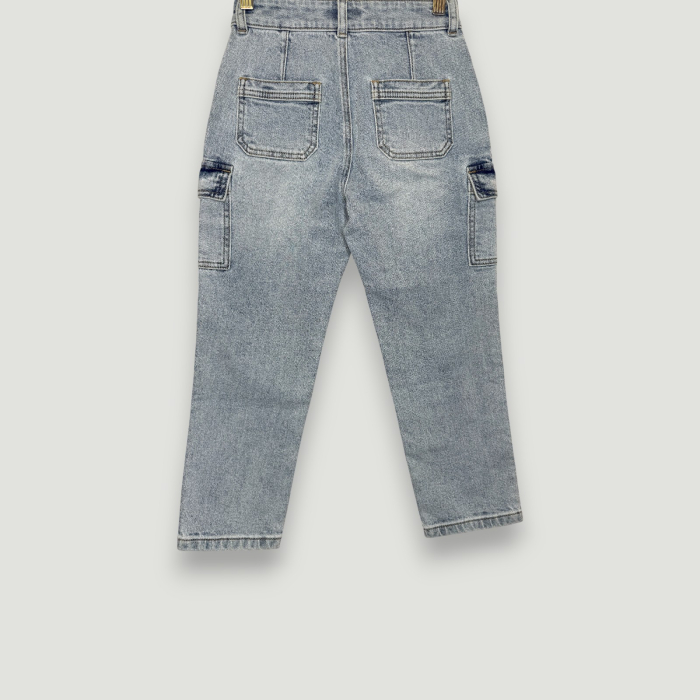 Blugi Lungi Guess Copii – Denim Slim- logo distinctiv, colecție outlet. [2]