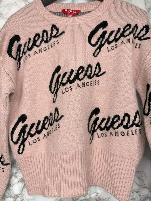 Bluză Guess Copii – Bumbac- logo distinctiv, colecție outlet. [2]