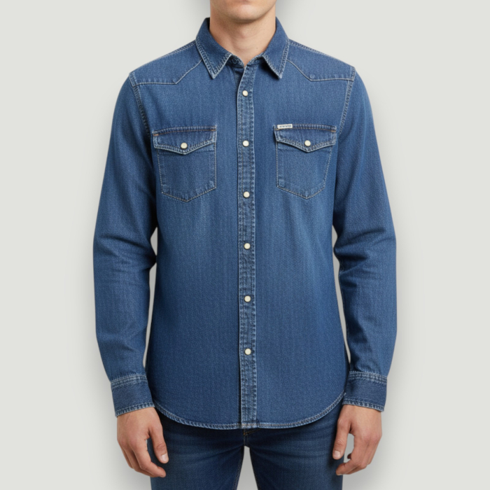 Cămășă bărbați Guess Jeans originală, logo distinctiv, colecție outlet [5]