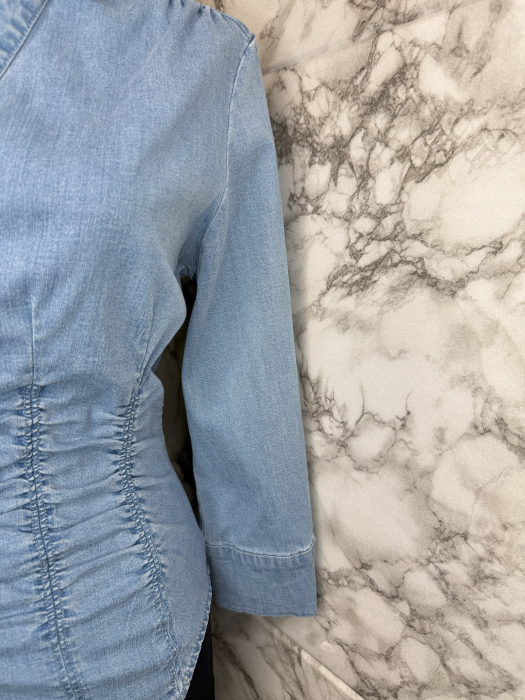 Cămașă damă Guess albastru denim, original outlet [2]