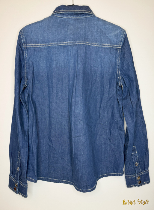 Cămașă damă Guess albastră, originală outlet [4]