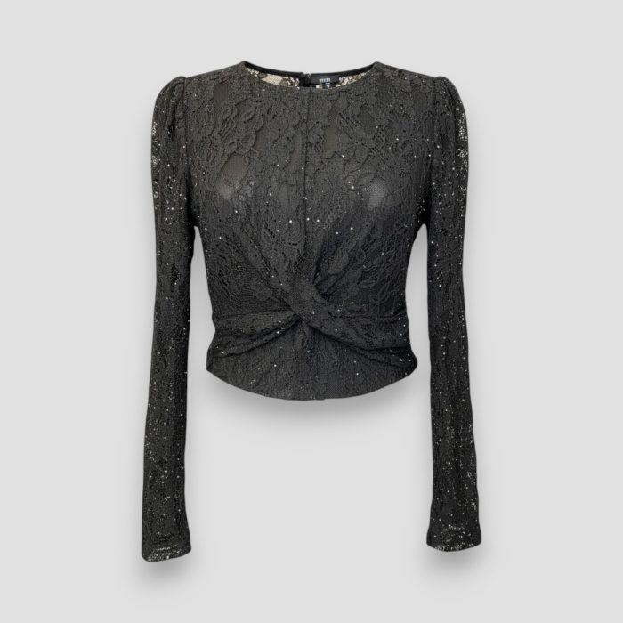 Cămașă damă Guess neagră, original outlet [2]