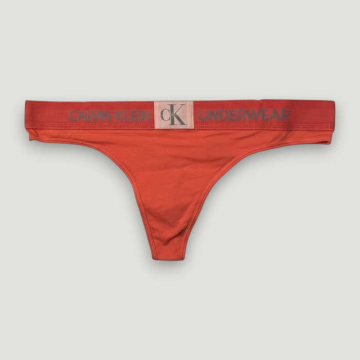 Chiloți Damă Calvin Klein – Model Tanga cu Logo-detalii logo, colecție outlet [2]