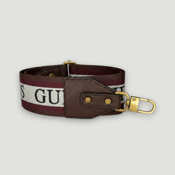 Curea GUESS – logo imprimat, accesorii aurii, detaliu textil | Colecție outlet BeNut Style [2]