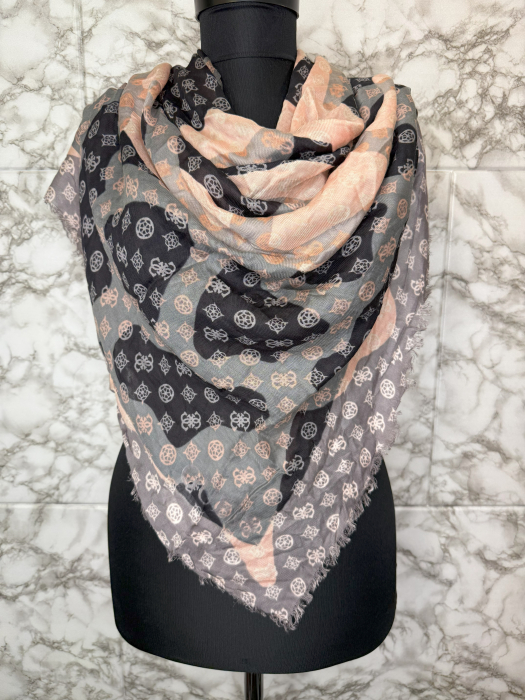 Eșarfă multicoloră Guess Damă- logo distinctiv, colecție outlet. [3]