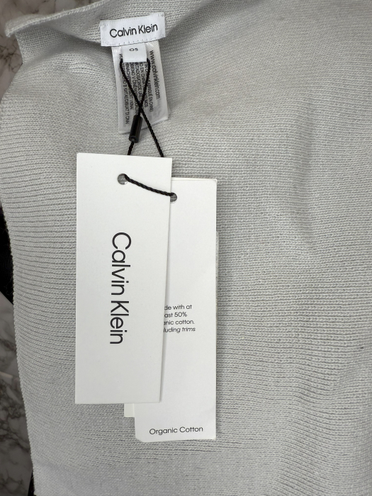 Fular Gri Calvin Klein Unisex- logo distinctiv, colecție outlet. [3]
