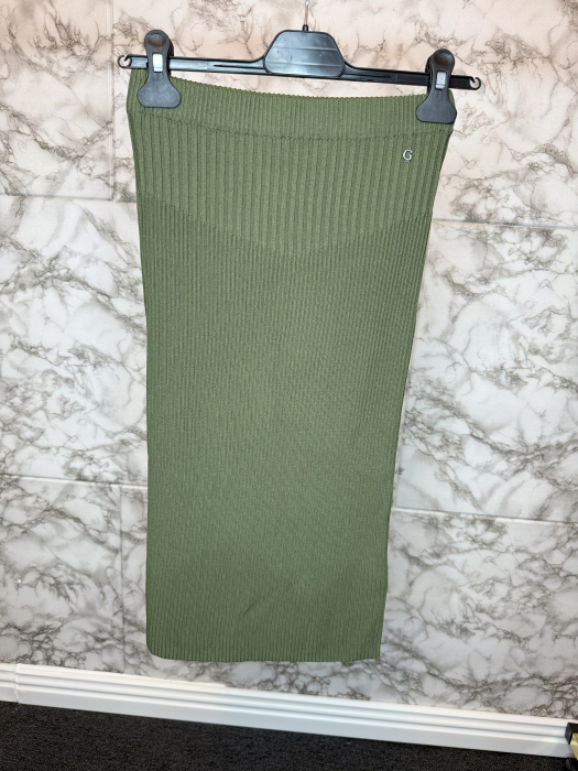 Fusta Midi Guess Verde, Marimea S [3]