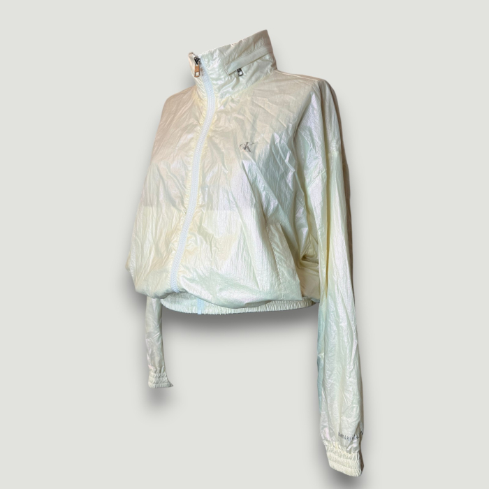 Geacă Calvin Klein damă, alb-ivory- logo distinctiv, colecție outlet. [3]