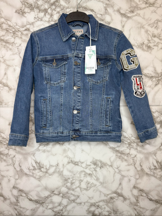 Geacă denim Guess Copii– logo distinctiv, colecție outlet. [3]