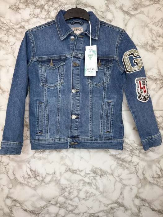 Geacă denim Guess Copii– logo distinctiv, colecție outlet. [5]