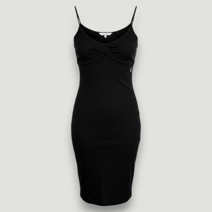Rochie Calvin Klein Jeans neagră cu bretele- Outlet Original | BeNut Style [2]