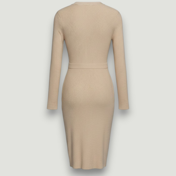 Rochie Premium Guess bej mulată damă – elegantă și sexy- logo distinctiv, colecție outlet. [4]