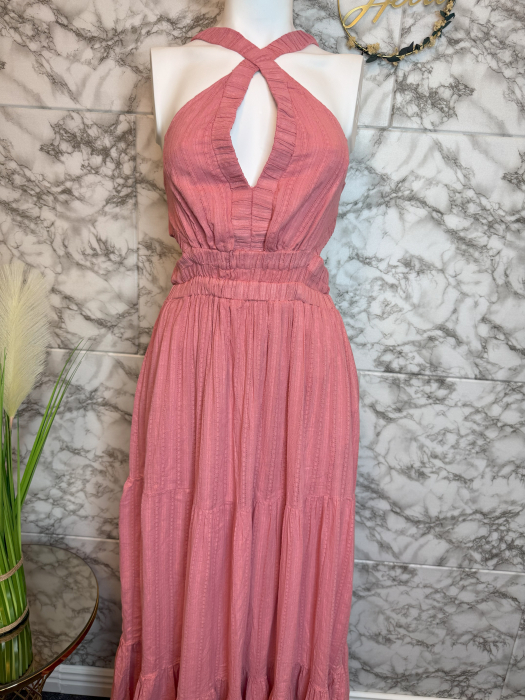 Rochie Lunga Roz Guess, Marimea 44 (L) [3]