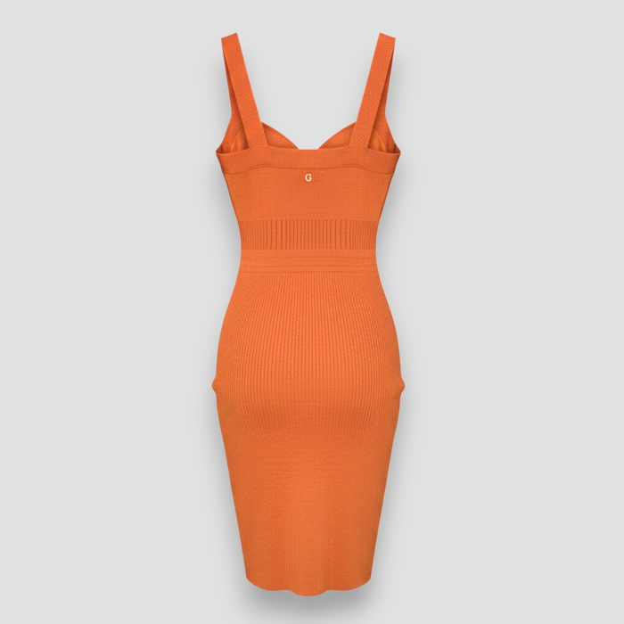 Rochie Scurta Guess Portocalie, Marimea XS [2]