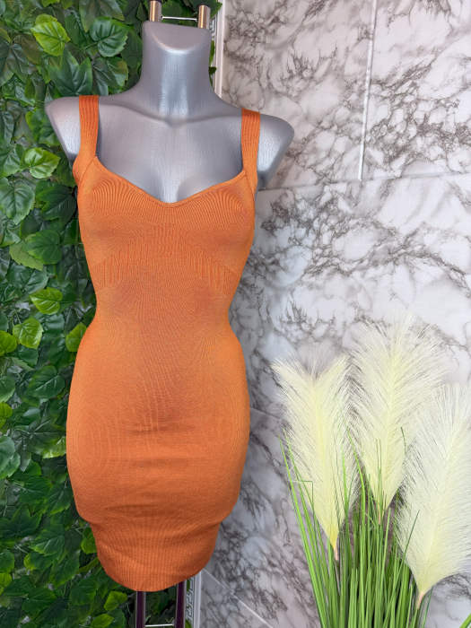 Rochie Scurta Guess Portocalie, Marimea XS [1]