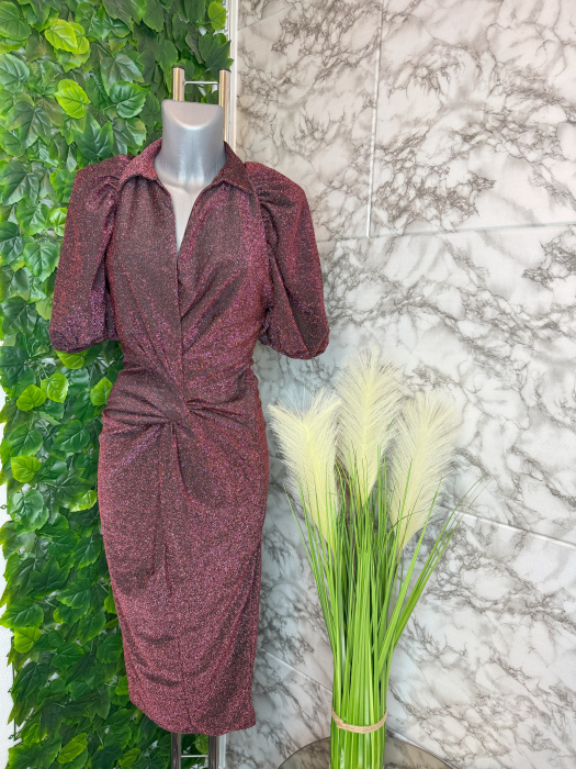 Rochie Scurta Guess Rosie cu Sclipici, Marimea XS [1]