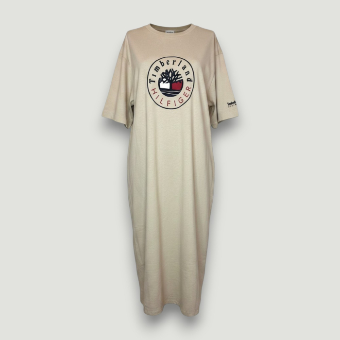 rochie-tricou-tommy-hilfiger-dama-crem [2]
