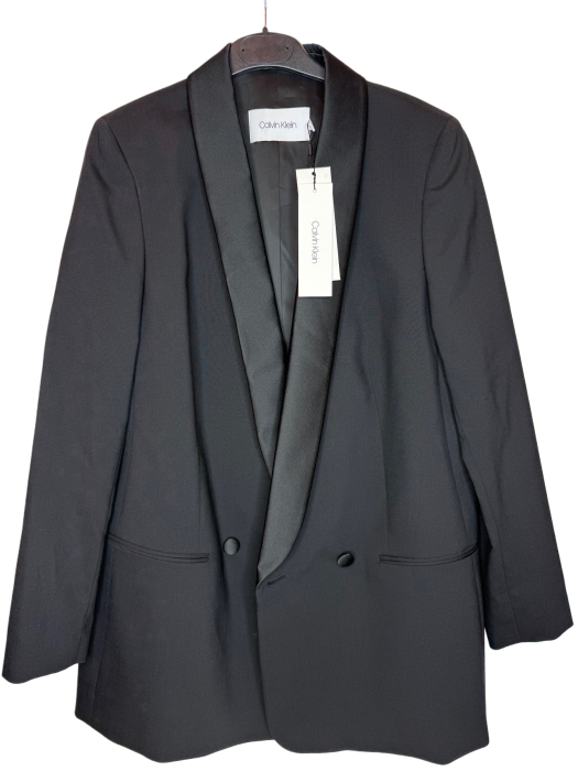 Sacou Damă Calvin Klein – Elegant Negru– logo distinctiv, colecție outlet. [3]